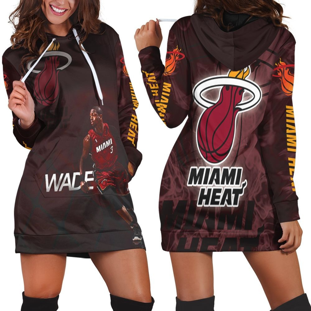 Dwyane Wade 3 Miami Heat Running Legend Player For Fan Hoodie Dress Sweater Dress Sweatshirt Dress