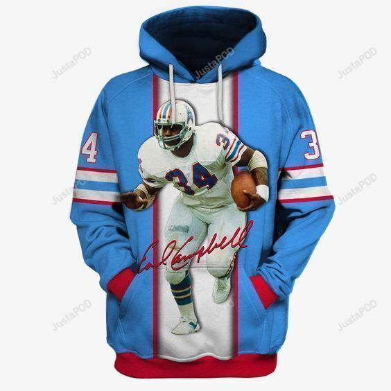 Earl Campbell Houston Oilers For Unisex 3D All Over Print Hoodie