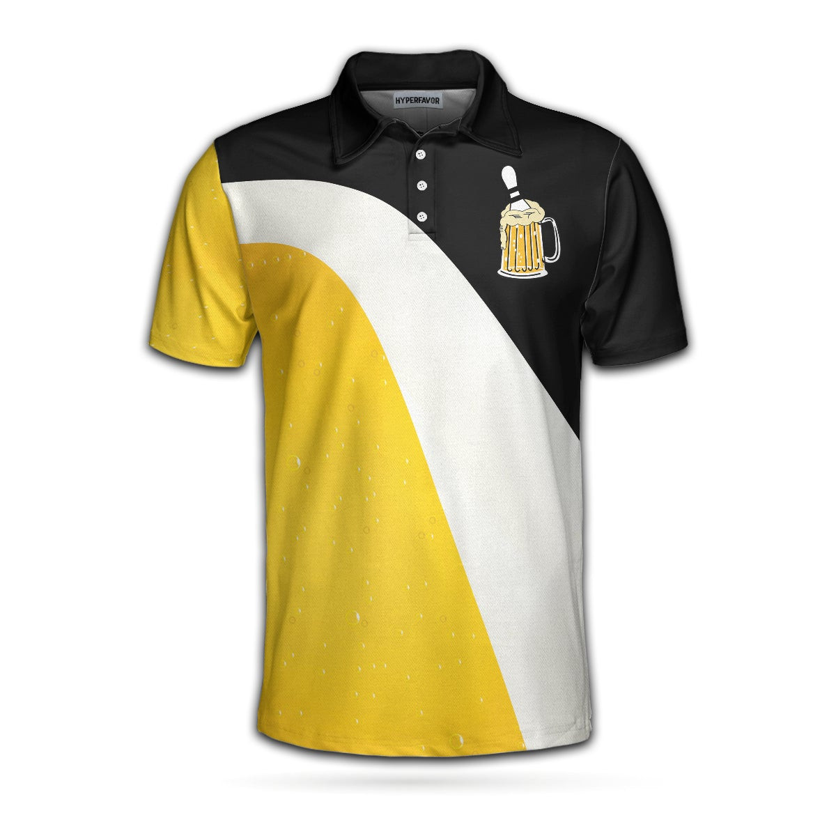 Easily Distracted By Bowling And Beer V2 Polo Shirt Funny Drinking Bowling Polo Shirt Best Bowling Gift Idea