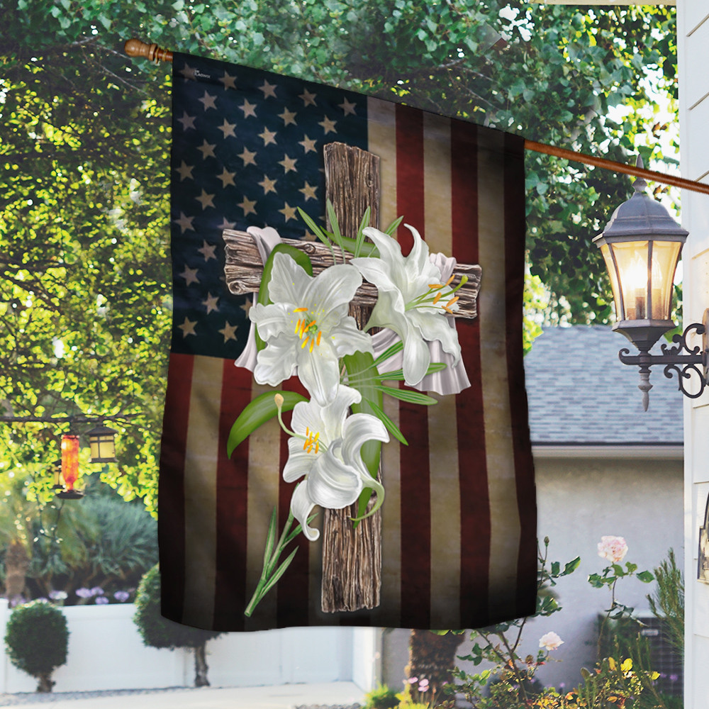 Easter Flag Easter Lily Resurrection Jesus Christ God Flag Christian's Flag