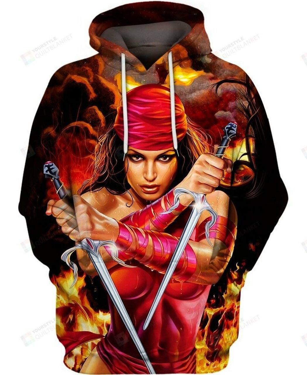 Elektra Natchios 3d All Over Print Hoodie