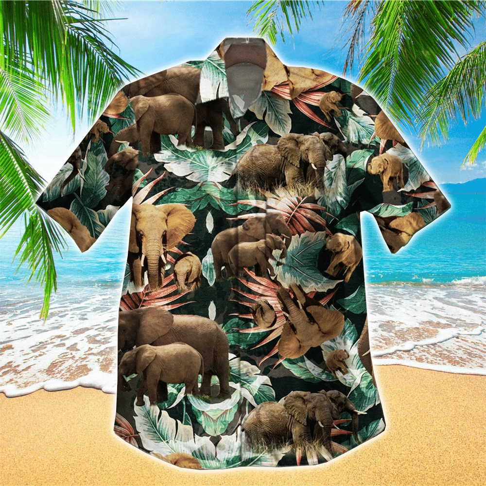 Elephant Aloha Hawaii Shirt Perfect Hawaiian Shirt For Elephant Lover Shirt for Men and Women