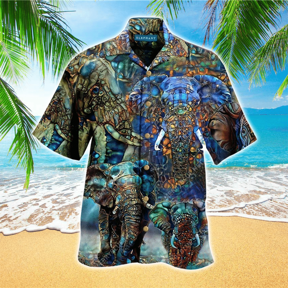 Elephant Aloha Shirt Hawaiian Shirt For Elephant Lovers Shirt for Men and Women