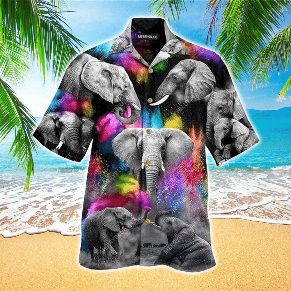 Elephant Aloha Shirt Hawaiian Shirt For Elephant Lovers Shirt for Men and Women