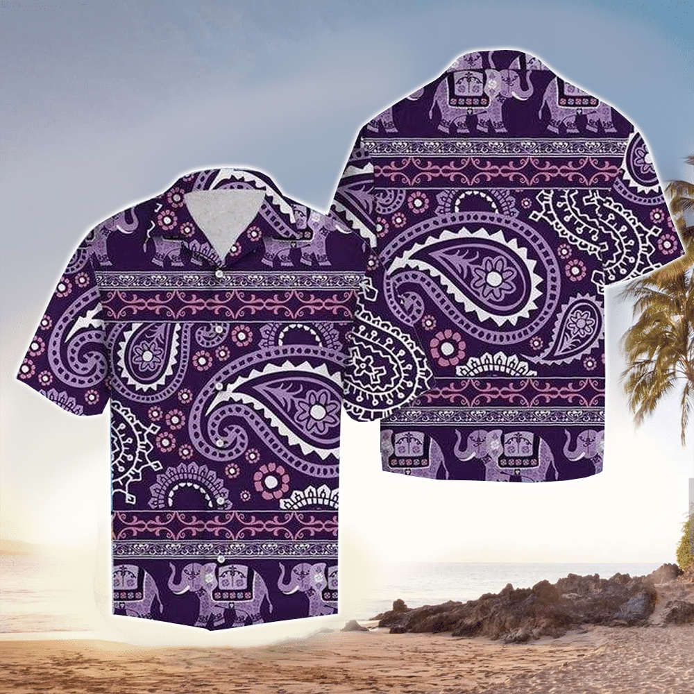 Elephant Hawaiian Shirt For Men Elephant Lover Gifts Shirt for Men and Women