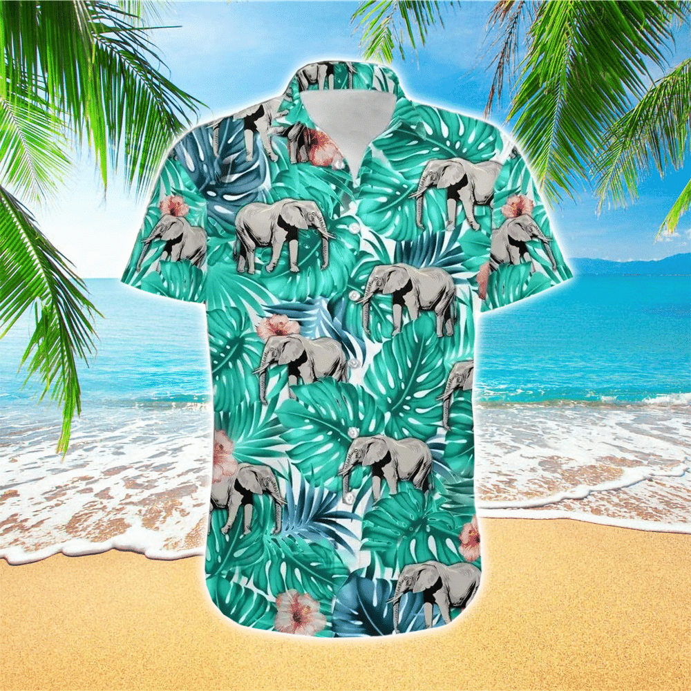 Elephant Hawaiian Shirt Mens Hawaiian Shirt For Elephant Lover Shirt for Men and Women