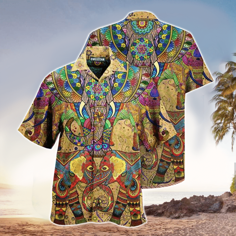 Elephant Hawaiian Shirt Mens Hawaiian Shirt For Elephant Lover Shirt for Men and Women