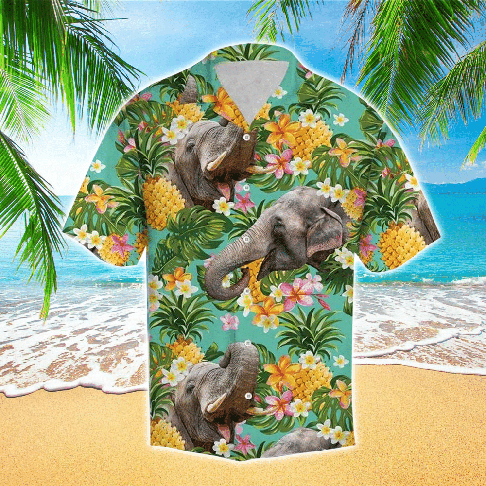 Elephant Hawaiian Shirt Perfect Gift Ideas For Elephant Lover Shirt for Men and Women