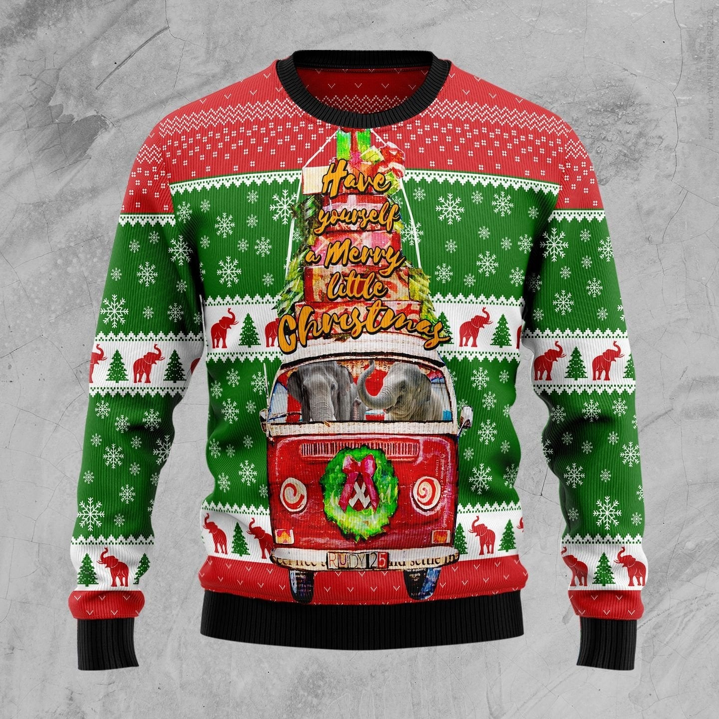 Elephant Ugly Christmas Sweater Ugly Sweater For Men Women