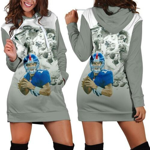 Eli Manning Hoodie Dress Sweater Dress Sweatshirt Dress 3d All Over Print For Women Hoodie