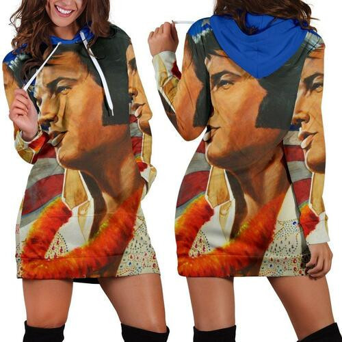 Elvis Presley Hoodie Dress Sweater Dress Sweatshirt Dress 3d All Over Print For Women Hoodie