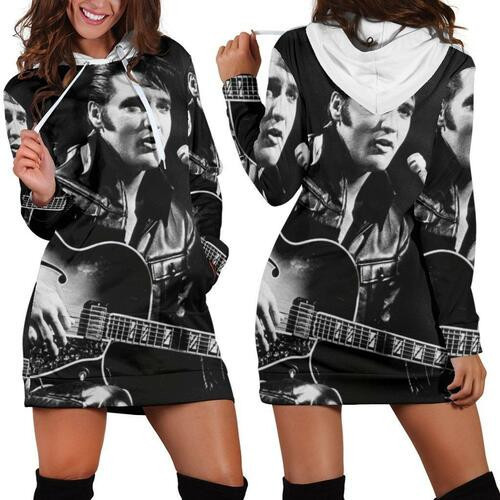 Elvis Presley Hoodie Dress Sweater Dress Sweatshirt Dress 3d All Over Print For Women Hoodie