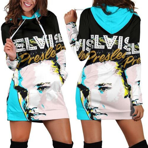 Elvis Presley Hoodie Dress Sweater Dress Sweatshirt Dress 3d All Over Print For Women Hoodie