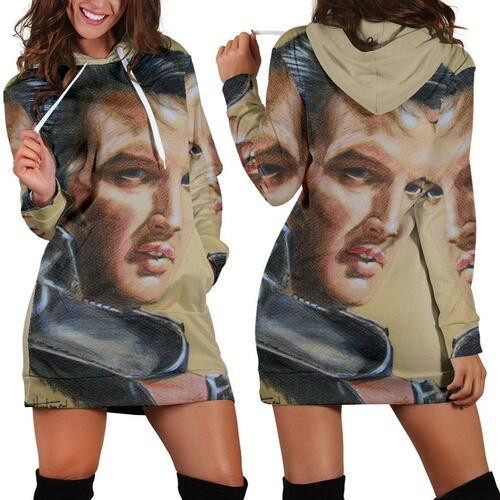 Elvis Presley Hoodie Dress Sweater Dress Sweatshirt Dress 3d All Over Print For Women Hoodie