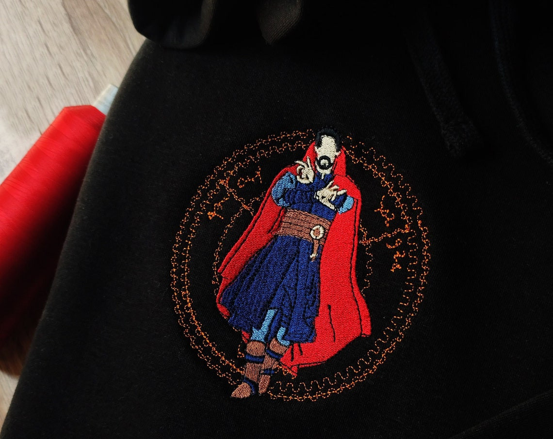 Embroidered Comic Characters Embroidered Sweatshirt Embroidered Hoodie Embroidered T Shirt