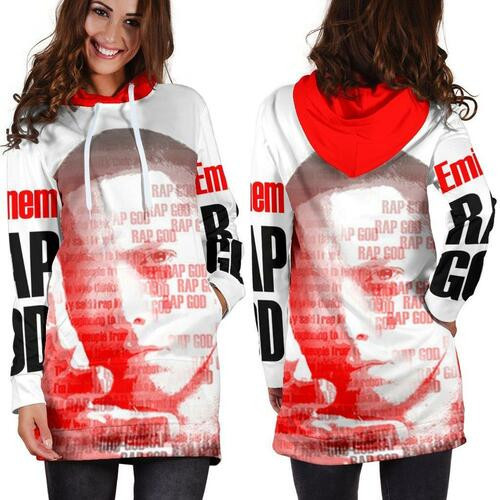 Eminem Hoodie Dress Sweater Dress Sweatshirt Dress 3d All Over Print For Women Hoodie