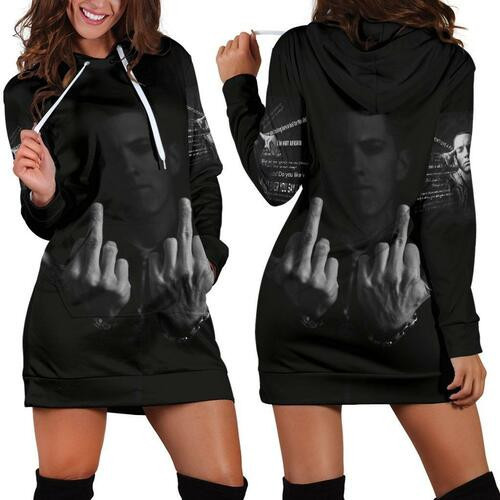 Eminem Hoodie Dress Sweater Dress Sweatshirt Dress 3d All Over Print For Women Hoodie