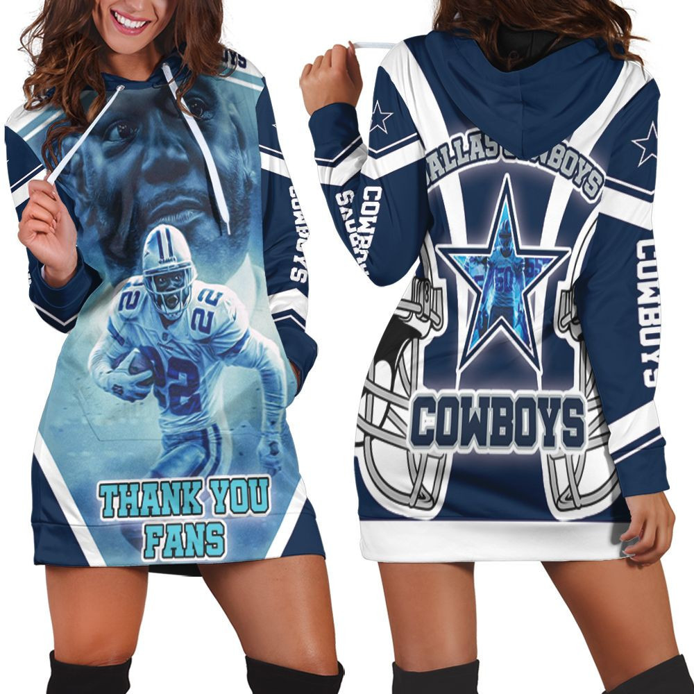 Emmitt Smith 22 Dallas Cowboys Nfc East Division Champions Super Bowl 2021 Thank You Fans Hoodie Dress Sweater Dress Sweatshirt Dress