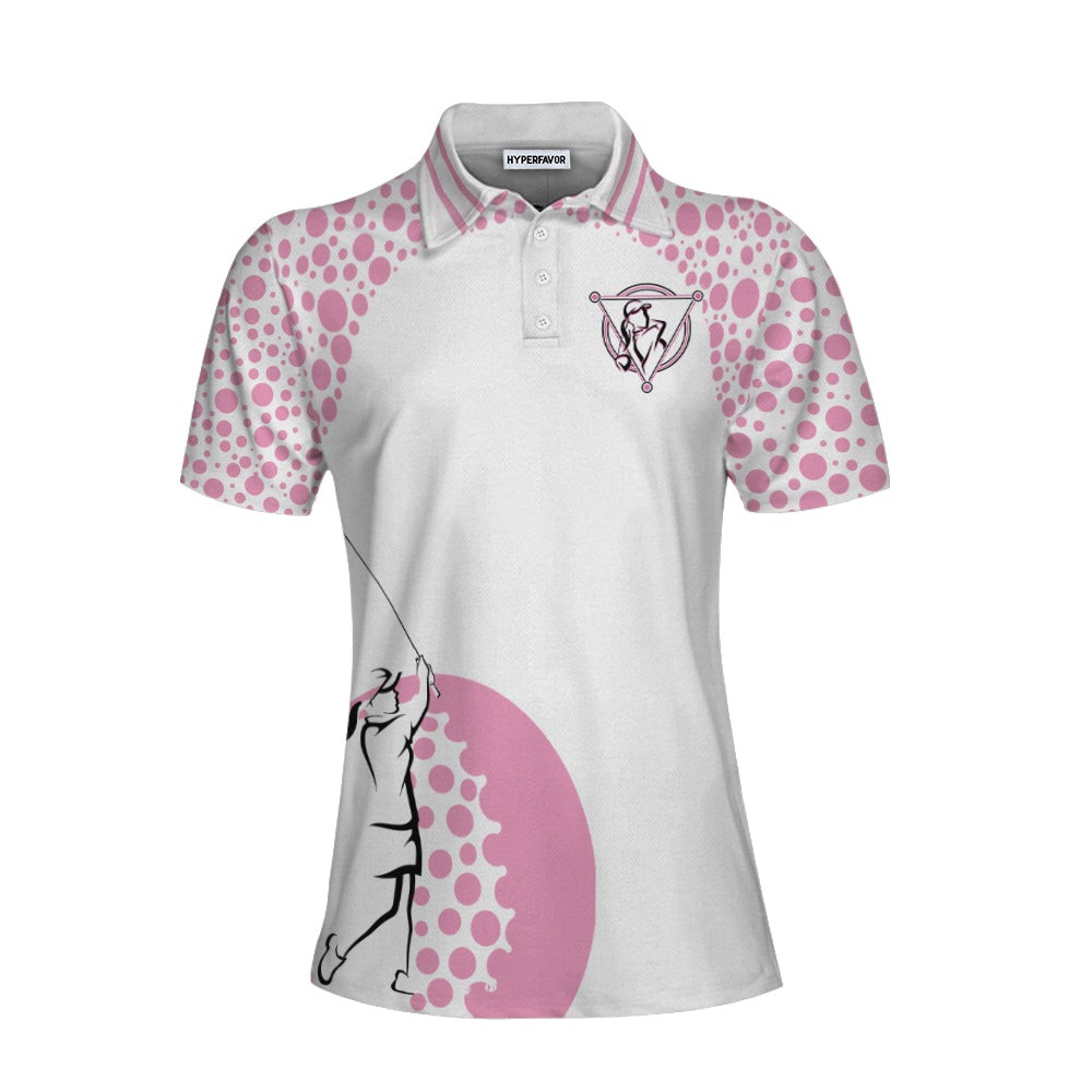 Empowered Women Empower Women Golf Pink Short Sleeve Women Polo Shirt Golf Shirt For Ladies Unique Female Golf Gift