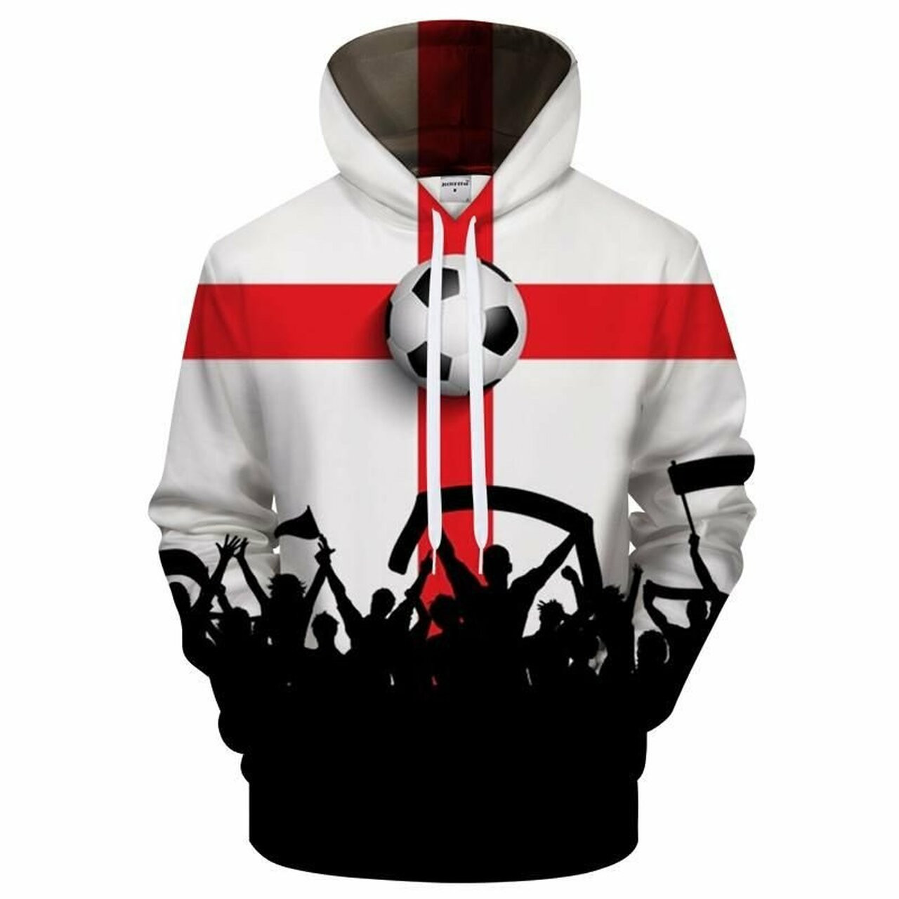 England Fans 3d All Over Print Hoodie