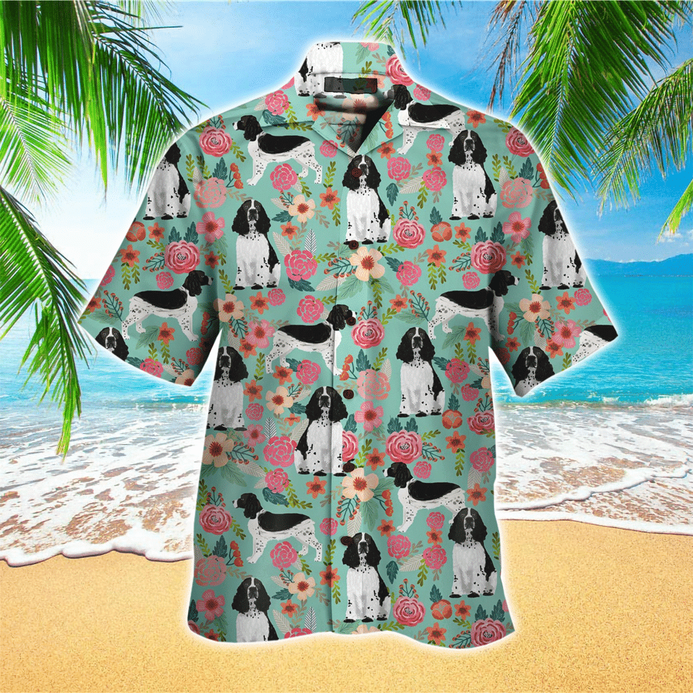 English Springer Spaniel Colorful Best Unisex Hawaiian Shirt for Men and Women