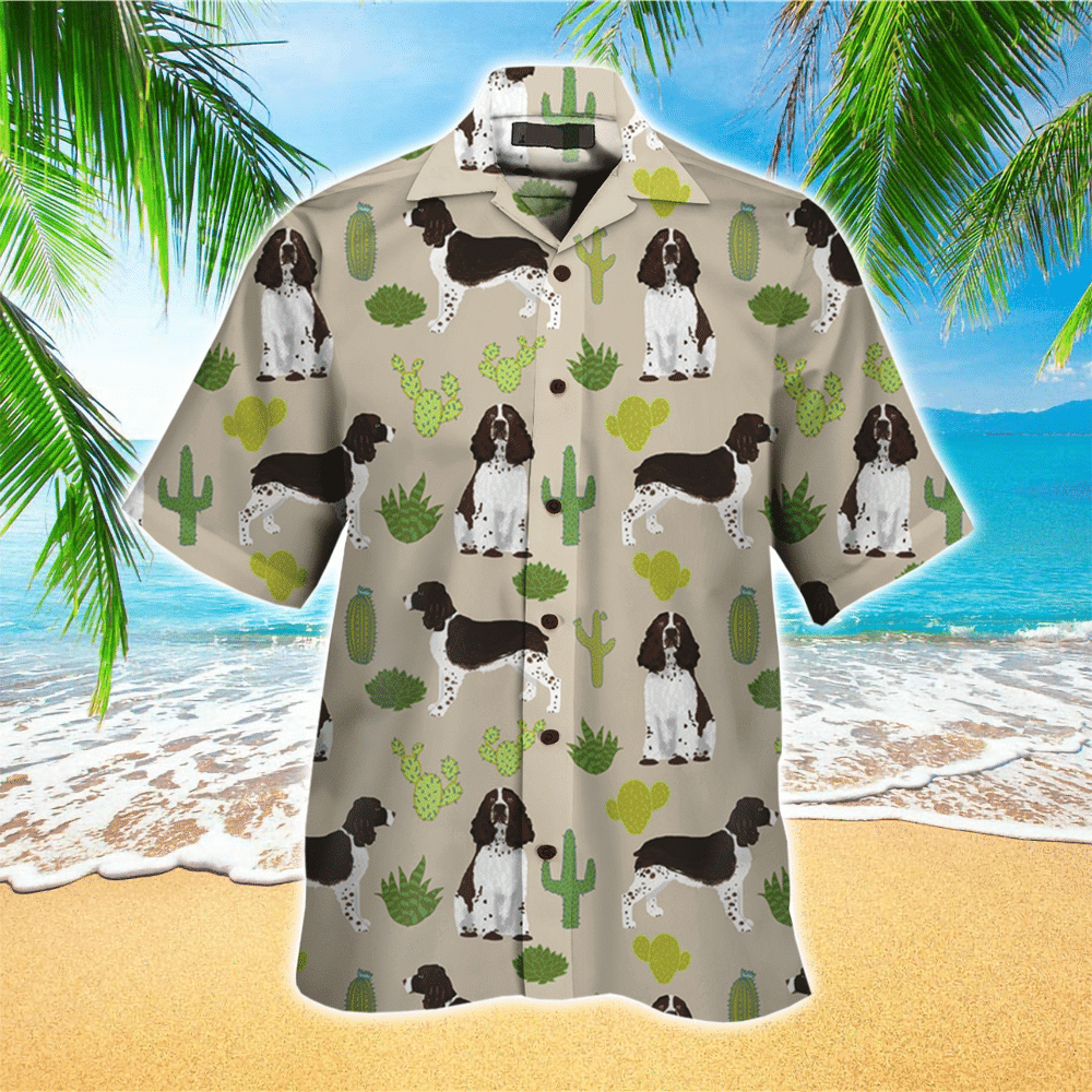 English Springer Spaniel Colorful Nice Unisex Hawaiian Shirt for Men and Women