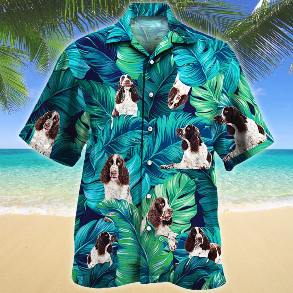 English Springer Spaniel Dog Lovers Gift Hawaii Shirt Hawaiian Shirt For Men