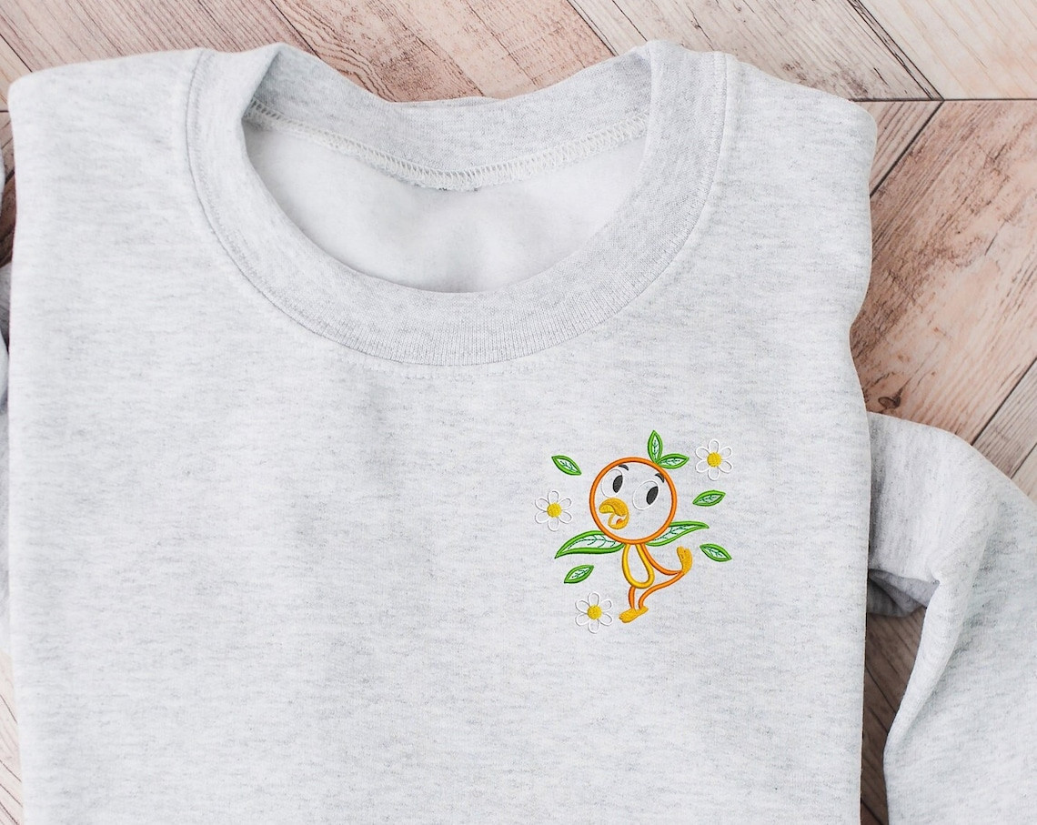 Epcot Orange Bird Disney Embroidered Crewneck Disney Embroidered Sweatshirt Epcot Crewneck Disney Sweatshirt Womens Disney Crewneck