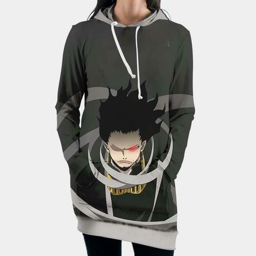 Eraserhead Hooded Dress My Hero Academia 3d Hoodie Dress Sweater Dress Sweatshirt Dress Hoodie