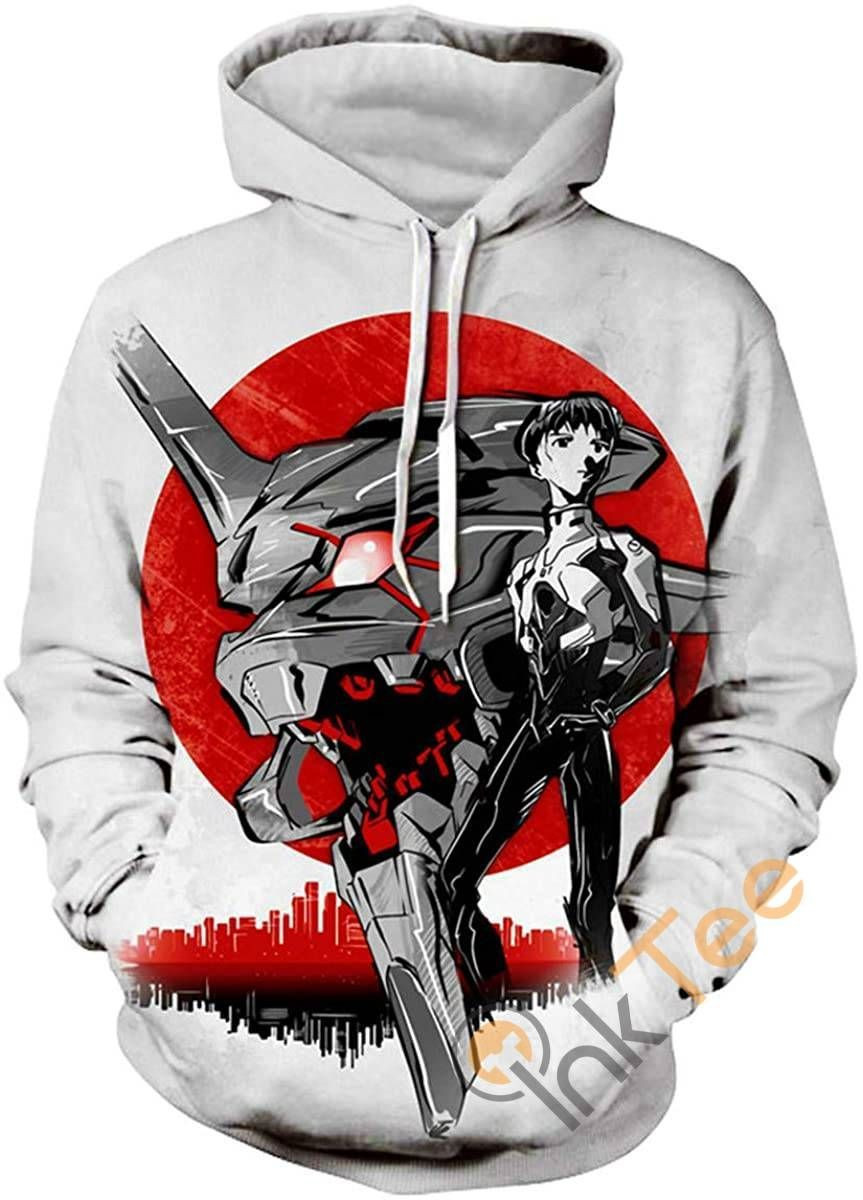 Evangelion Print Cosplay With Front Pocket Sku160 Hoodie 3D All Over Print