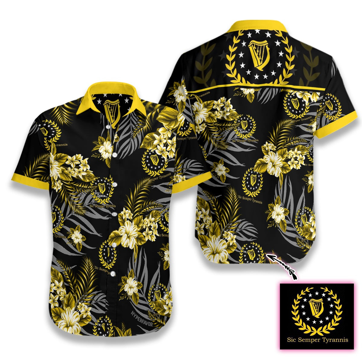 Exclusive Edition Hyperfavor x Daniel Tooze Custom Hawaiian Shirt