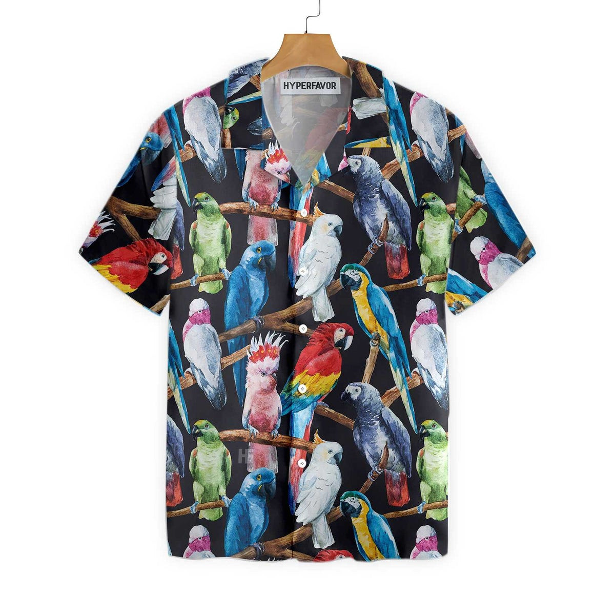 Exotic Parrots  Plant Hawaiian Shirt