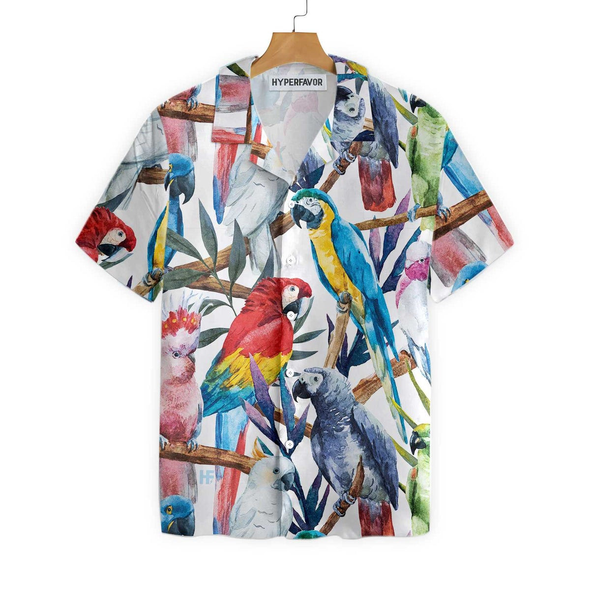 Exotic Parrots  Plant V2 Hawaiian Shirt