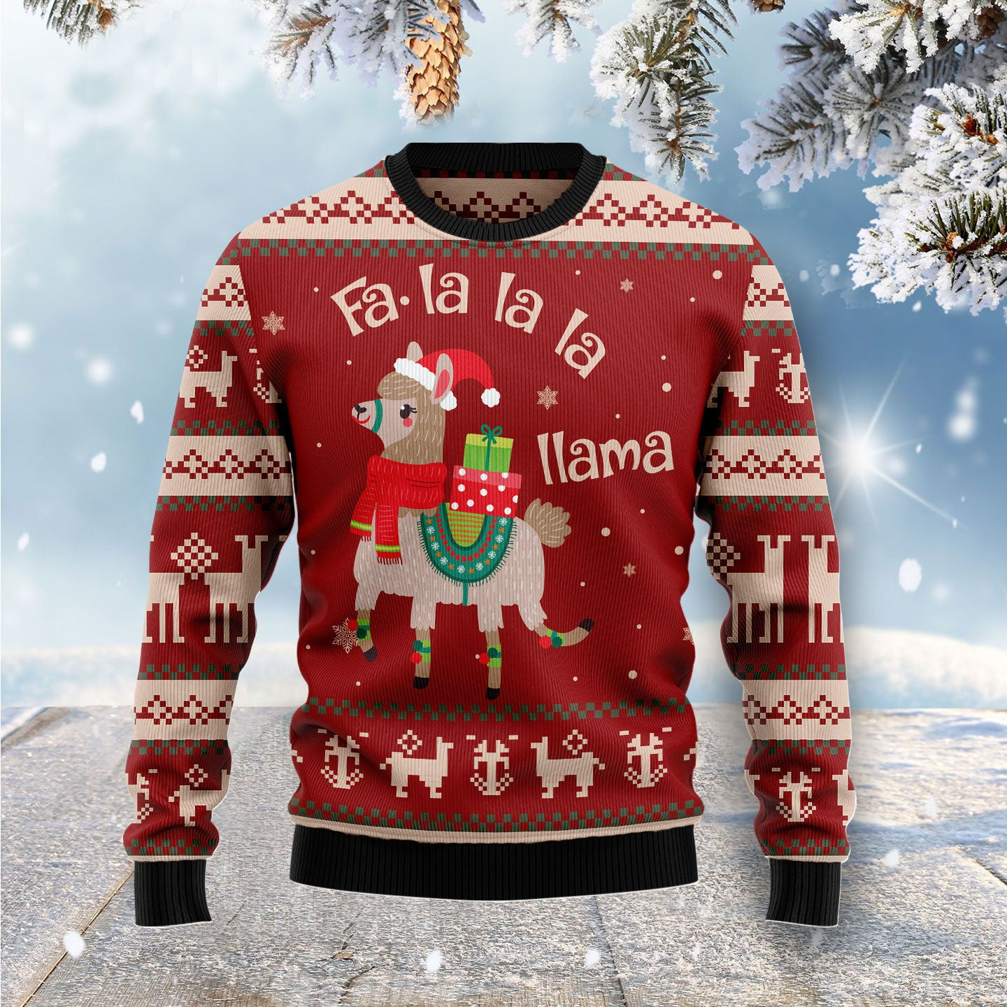 FaUgly SweaterLaUgly SweaterLaUgly SweaterLlama Ugly Christmas Sweater