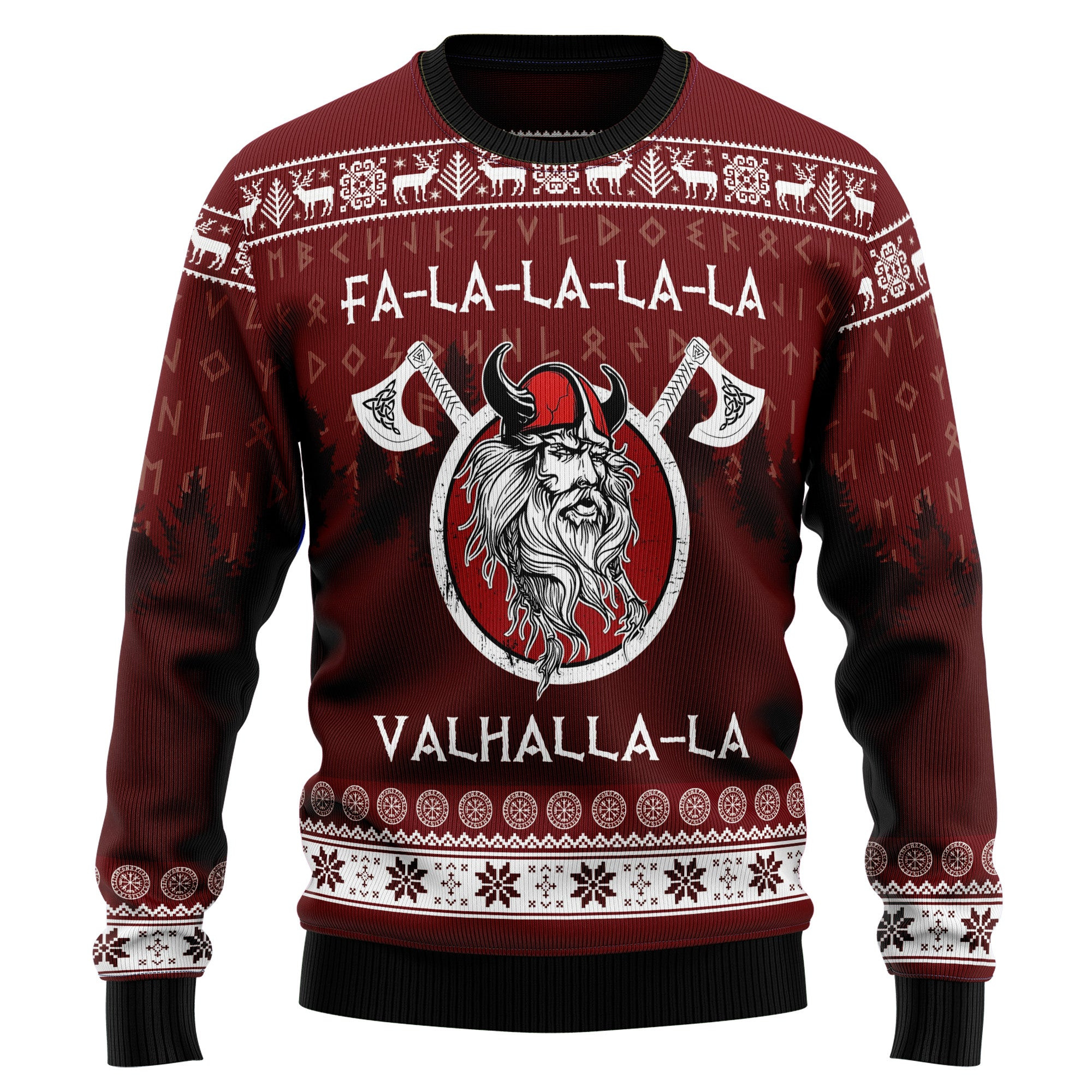 FaUgly SweaterlaUgly SweaterlaUgly Sweaterla ValhallaUgly Sweaterla Viking Ugly Christmas Sweater