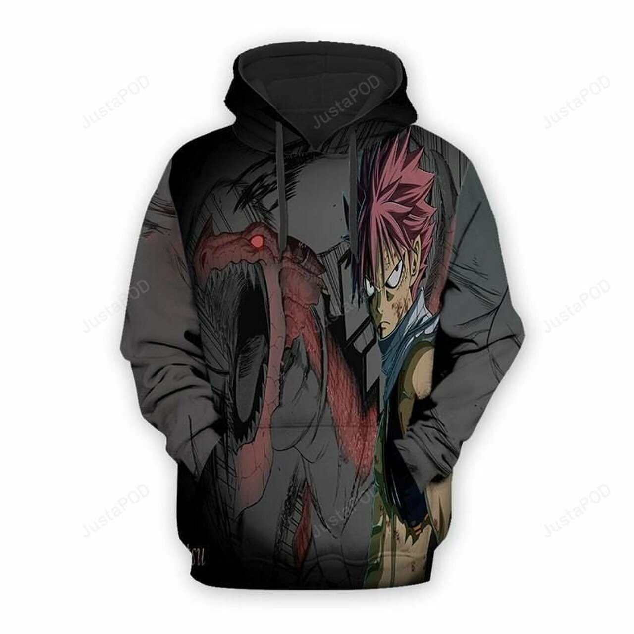 Fairy Tail Dragon Contemporary Art Cool Natsu 3d All Over Print Hoodie