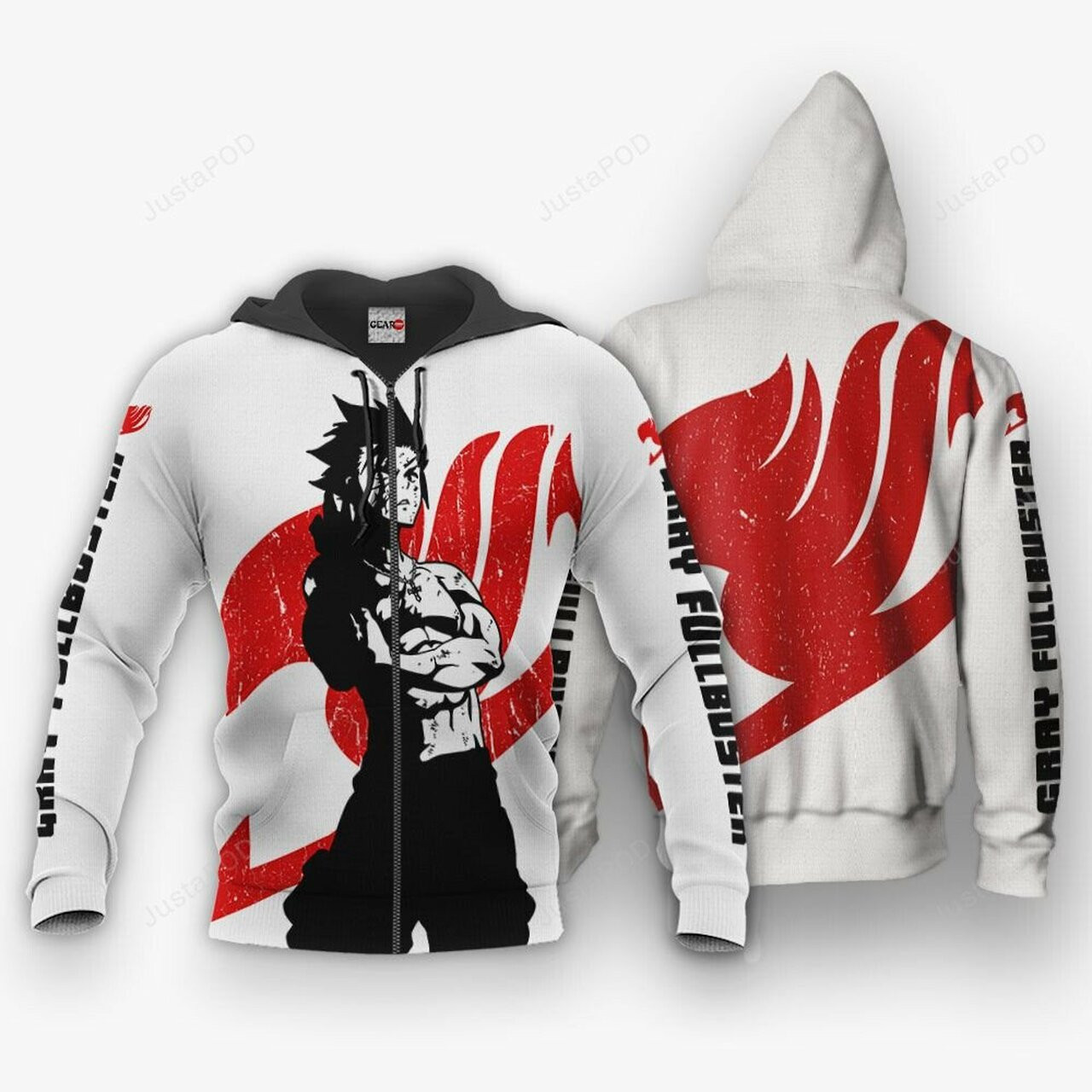 Fairy Tail Gray Fullbuster Silhouette Anime 3d All Over Print Hoodie