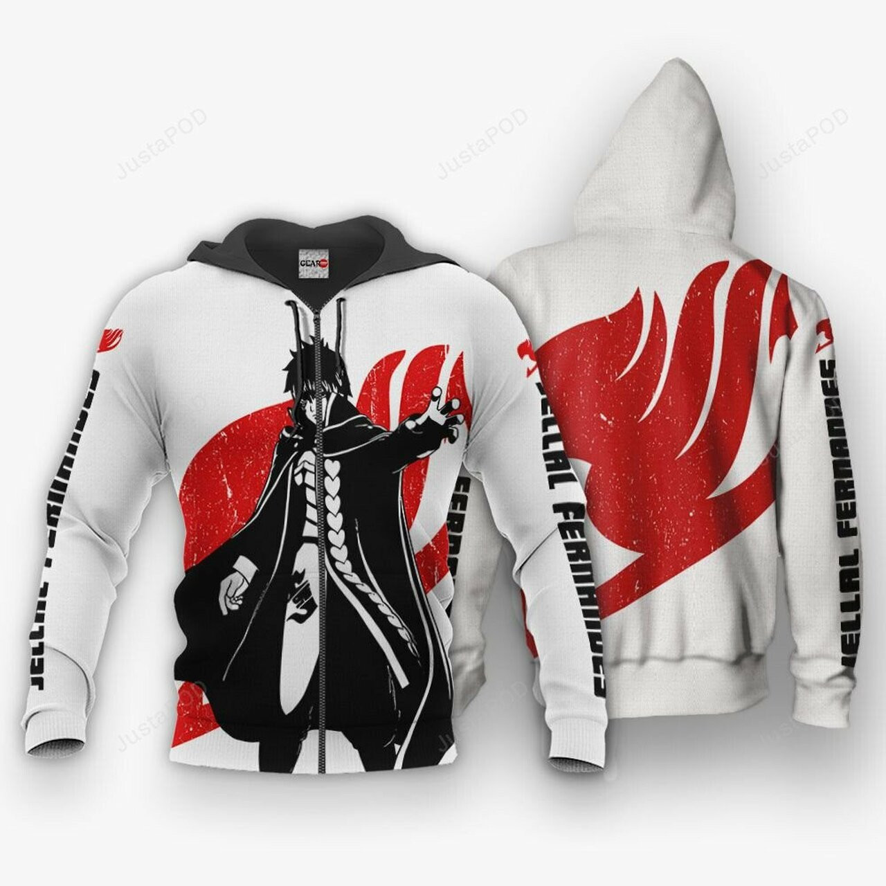 Fairy Tail Jellal Fernandes Silhouette Anime 3d All Over Print Hoodie