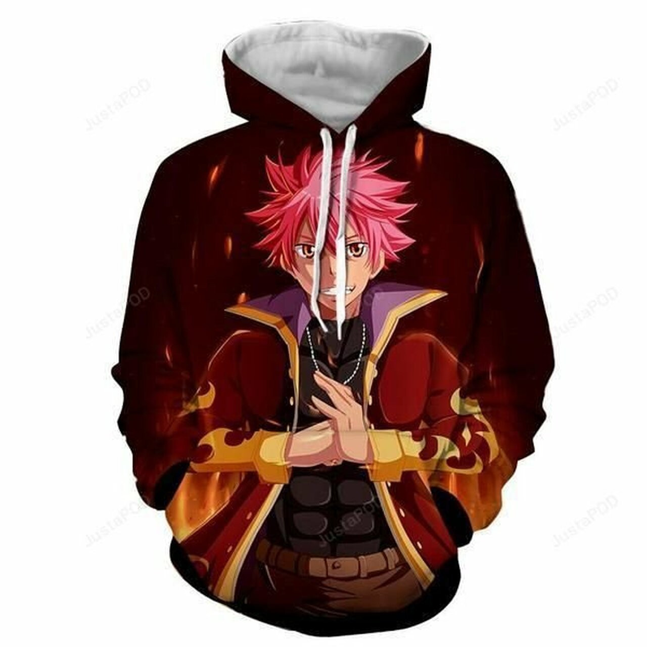 Fairy Tail Natsu Dragneel Karate Style 3d All Over Print Hoodie