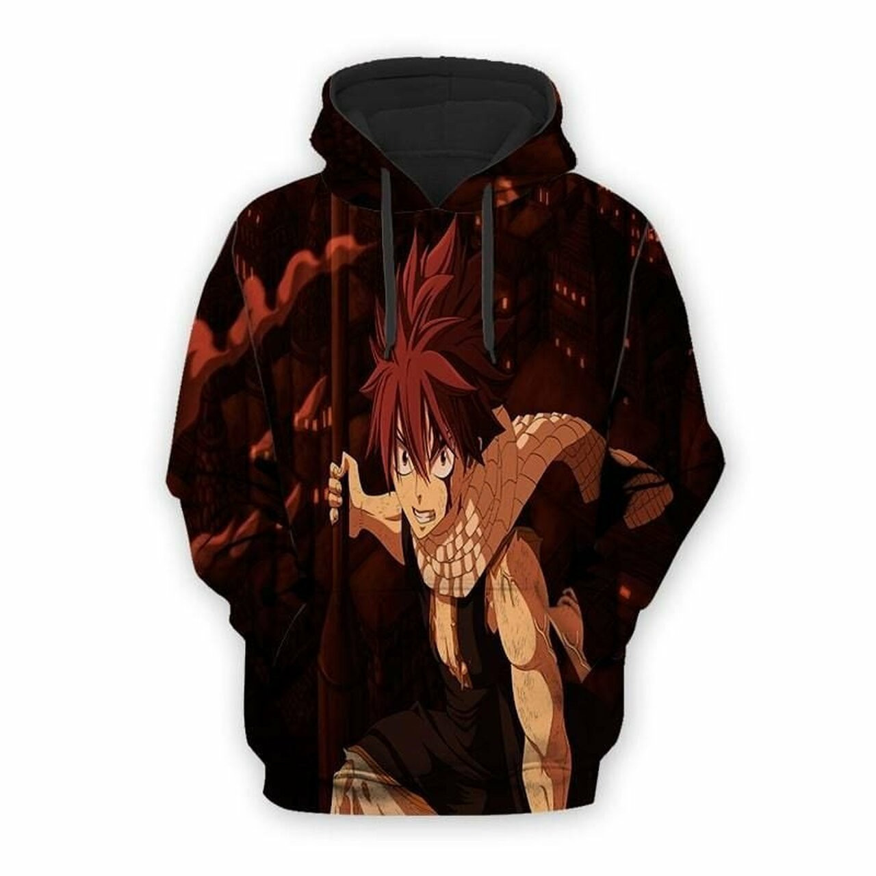 Fairy Tail Natsu Dragon Scarf 3d All Over Print Hoodie