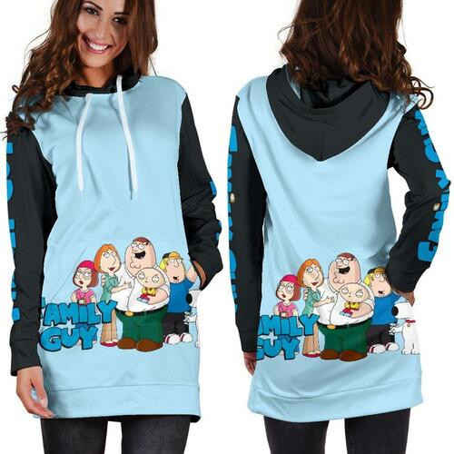 Family Guy Hoodie Dress Sweater Dress Sweatshirt Dress 3d All Over Print For Women Hoodie