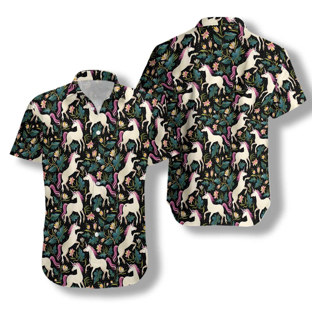 Fantasy Unicorns Hawaiian Shirt