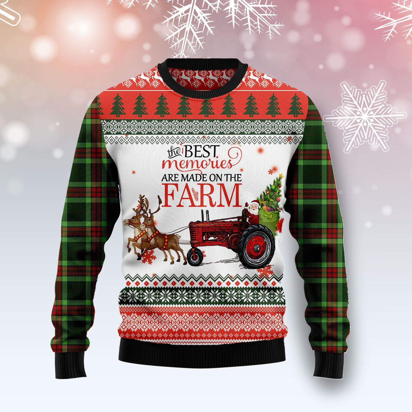 Farm Best Memories Ugly Christmas Sweater Ugly Sweater For Men Women