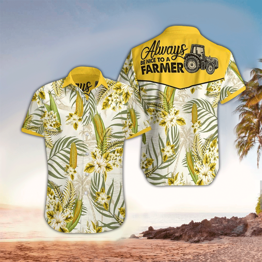 Farm Hawaiian Shirt Farm Lover Gifts Shirt for Men and Women