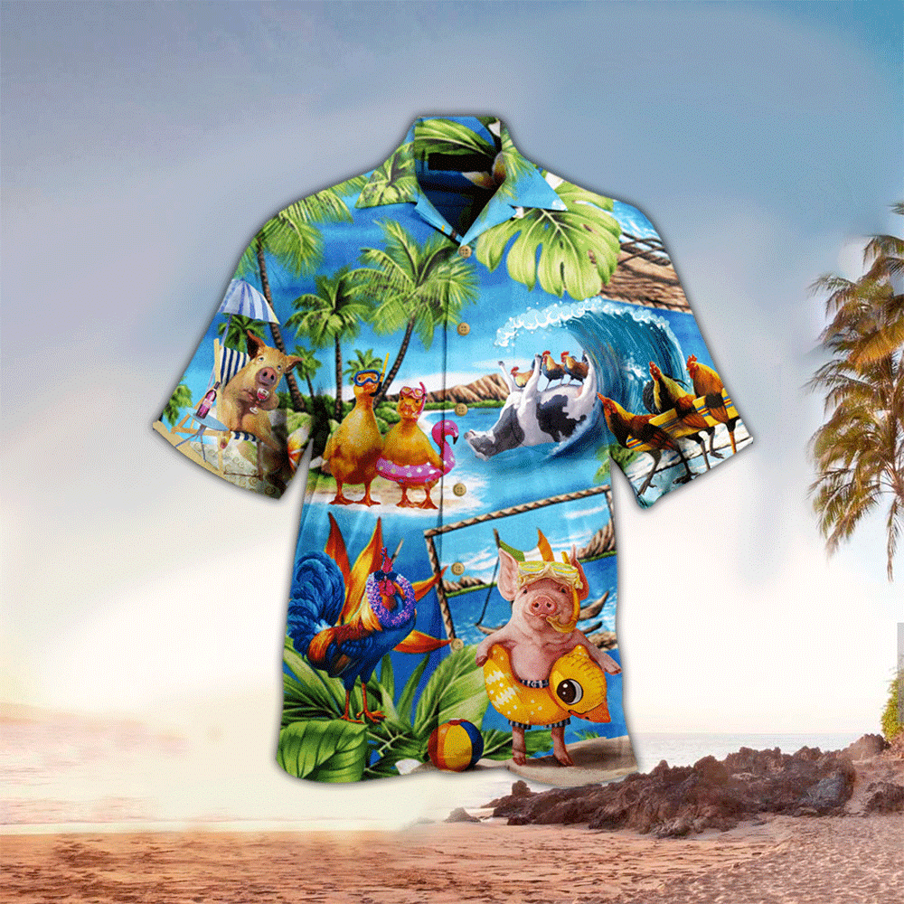 Farm Hawaiian Shirt For Men Farm Lover Gifts Shirt for Men and Women