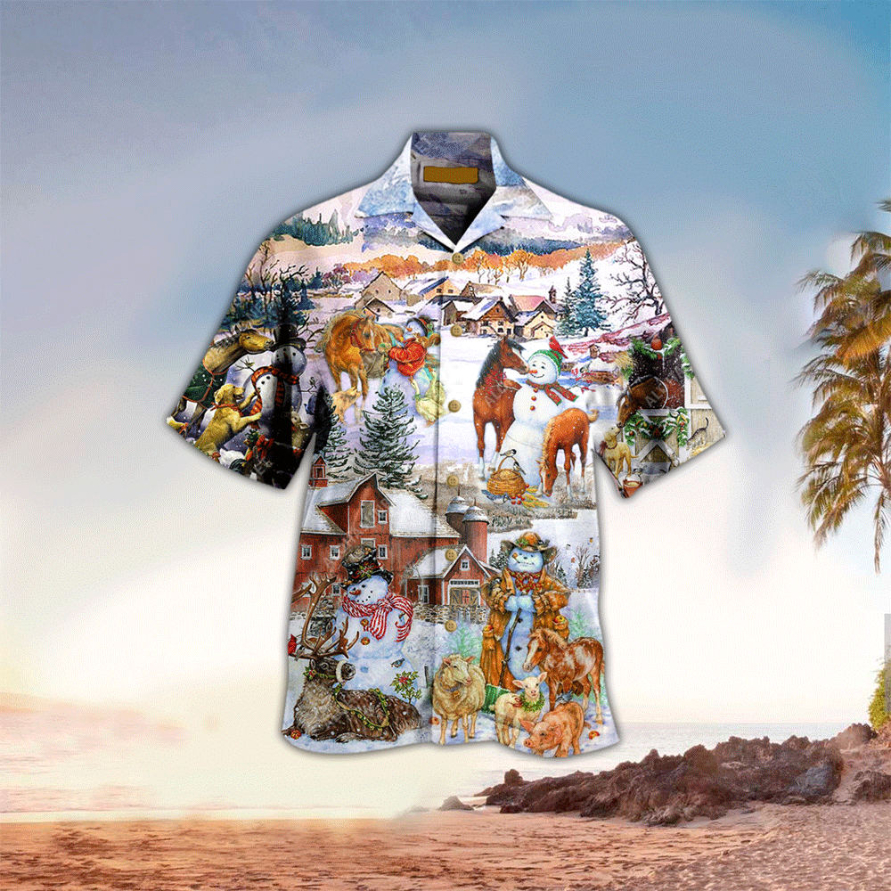 Farm Hawaiian Shirt Perfect Farm Clothing Shirt for Men and Women