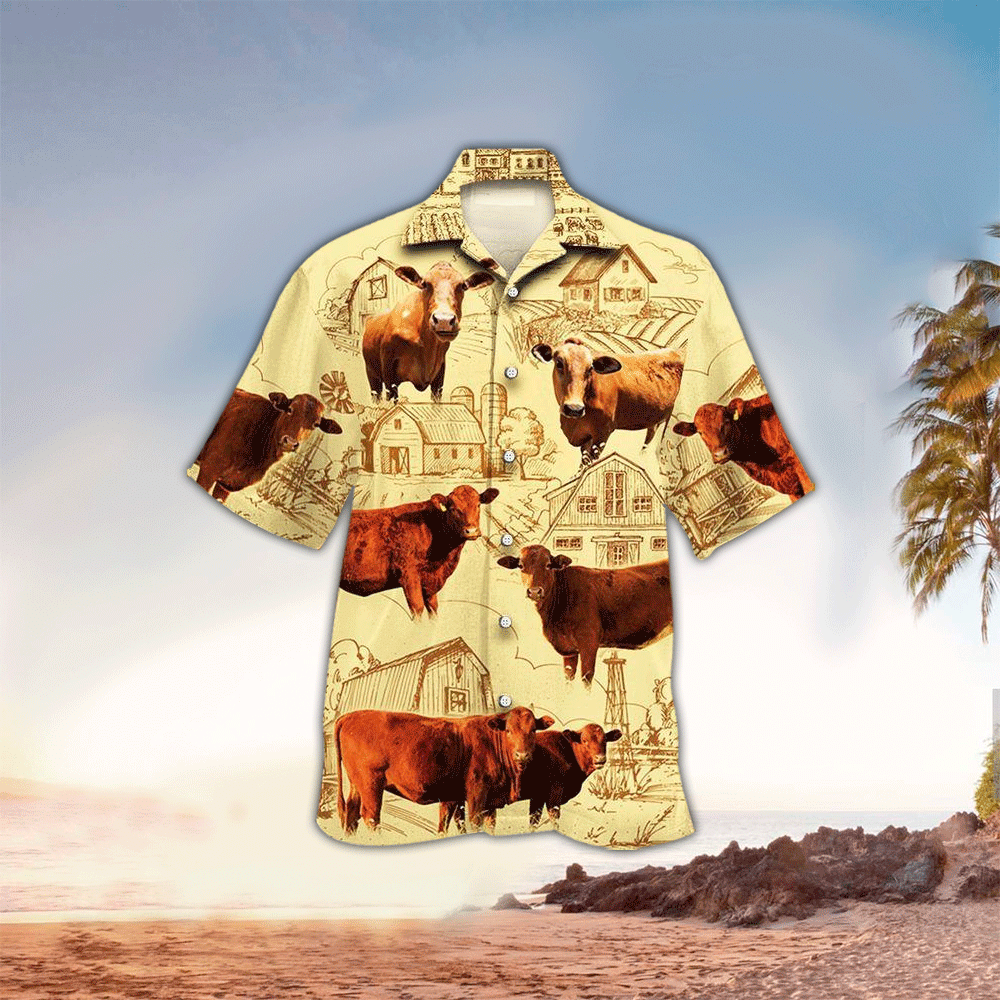 Farm Hawaiian Shirt Perfect Farm Clothing Shirt for Men and Women