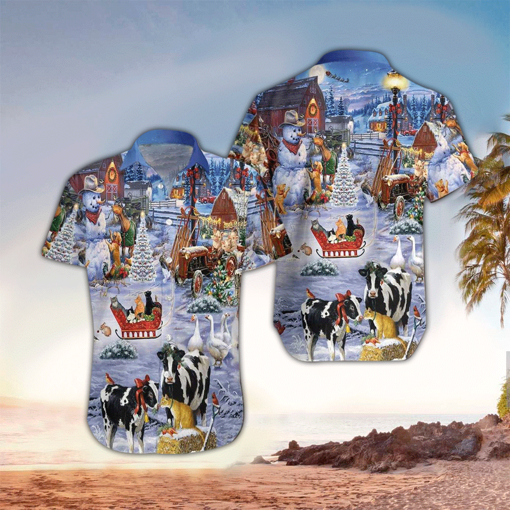 Farm Hawaiian Shirt Perfect Farm Clothing Shirt for Men and Women