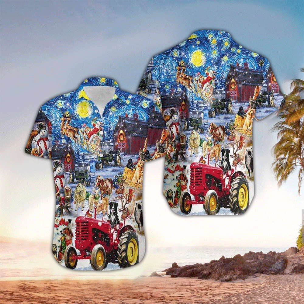 Farm Hawaiian Shirt Perfect Farm Clothing Shirt for Men and Women