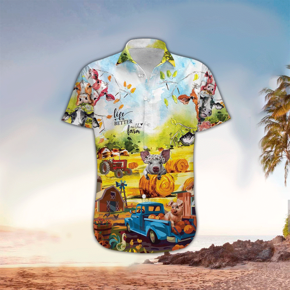 Farm Shirt Farm Hawaiian Shirt For Farm Lovers Shirt for Men and Women